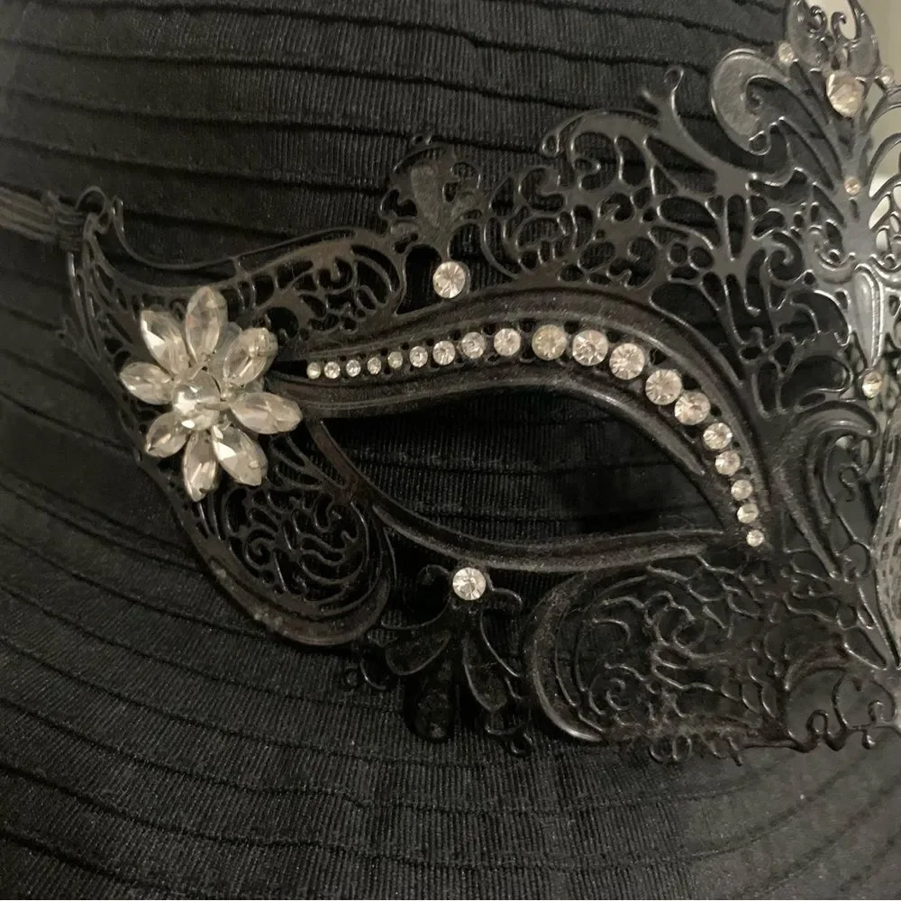 Soft Metal with Rhinestones Masquerade Mask